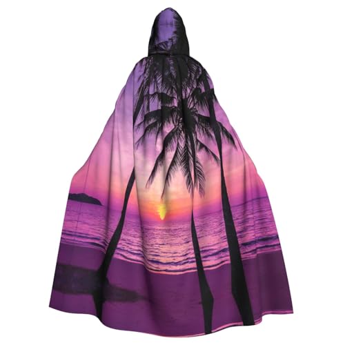 Liulannq Palme Sonnenuntergang Halloween Unisex Kapuzenumhang Weihnachten Maskerade Kostüm Erwachsene Vampir Hexe Kostüm Exquisites Zubehör Liulannq Palme Sonnenuntergang Halloween Unisex Kapuzenumhang Weihnachten Maskerade Kostüm Erwachsene Vampir Hexe Kostüm Exquisites Zubehör von Liulannq