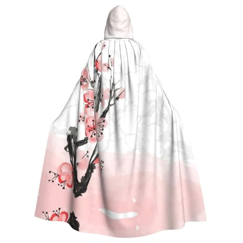 Liulannq Pink Cherry Floral Halloween Unisex Kapuzenumhang Weihnachten Maskerade Kostüm Erwachsene Vampir Hexe Kostüm Exquisite Accessoires Liulannq Pink Cherry Floral Halloween Unisex Kapuzenumhang Weihnachten Maskerade Kostüm Erwachsene Vampir Hexe Kostüm Exquisite Accessoires von Liulannq
