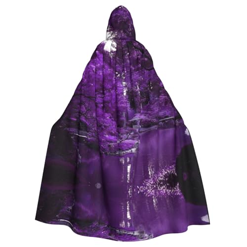 Liulannq Purple World Halloween Unisex Kapuzenumhang Weihnachten Maskerade Kostüm Erwachsene Vampir Hexe Kostüm Exquisite Accessoires Liulannq Purple World Halloween Unisex Kapuzenumhang Weihnachten Maskerade Kostüm Erwachsene Vampir Hexe Kostüm Exquisite Accessoires von Liulannq