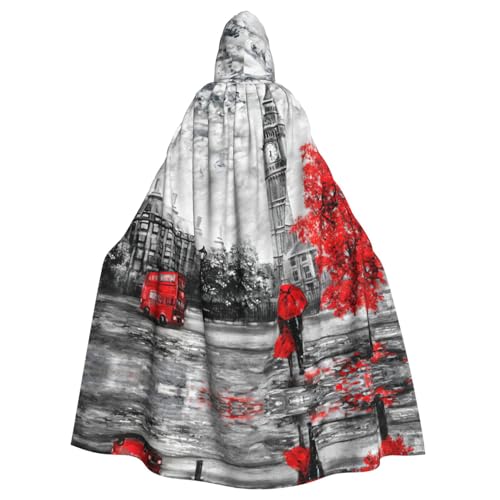 Liulannq Red London Street Halloween Unisex Kapuzenumhang Weihnachten Maskerade Kostüm Erwachsene Vampir Hexe Kostüm Exquisite Accessoires Liulannq Red London Street Halloween Unisex Kapuzenumhang Weihnachten Maskerade Kostüm Erwachsene Vampir Hexe Kostüm Exquisite Accessoires von Liulannq