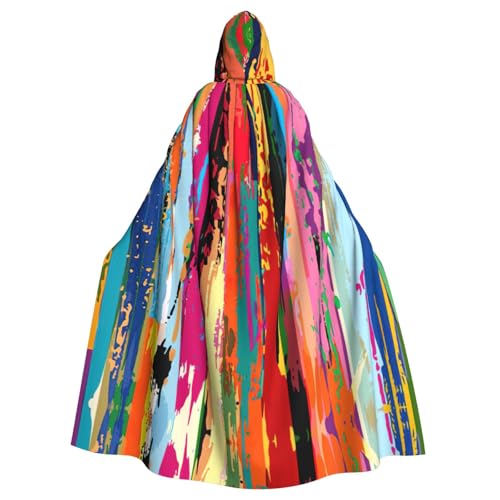 Liulannq Regenbogenfarbener Halloween-Kapuzenumhang, Weihnachts-Maskerade-Kostüm, Erwachsenenkostüm, Vampir-Hexenkostüm, exquisites Zubehör. Liulannq Regenbogenfarbener Halloween-Kapuzenumhang, Weihnachts-Maskerade-Kostüm, Erwachsenenkostüm, Vampir-Hexenkostüm, exquisites Zubehör. von Liulannq