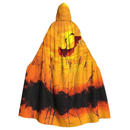 Liulannq Rosa Flamingo Sonnenuntergang Halloween Unisex Kapuzenumhang Weihnachten Maskerade Kostüm Erwachsene Vampir Hexe Kostüm Exquisites Zubehör Liulannq Rosa Flamingo Sonnenuntergang Halloween Unisex Kapuzenumhang Weihnachten Maskerade Kostüm Erwachsene Vampir Hexe Kostüm Exquisites Zubehör von Liulannq