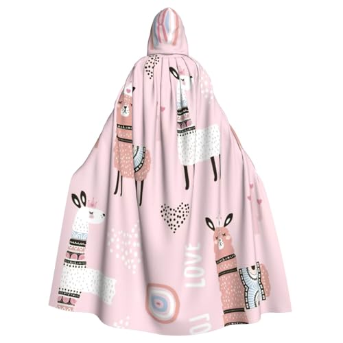 Liulannq Rosa Lama Kaktus Halloween Unisex Kapuzenumhang Weihnachten Maskerade Kostüm Erwachsene Vampir Hexe Kostüm Exquisites Zubehör Liulannq Rosa Lama Kaktus Halloween Unisex Kapuzenumhang Weihnachten Maskerade Kostüm Erwachsene Vampir Hexe Kostüm Exquisites Zubehör von Liulannq