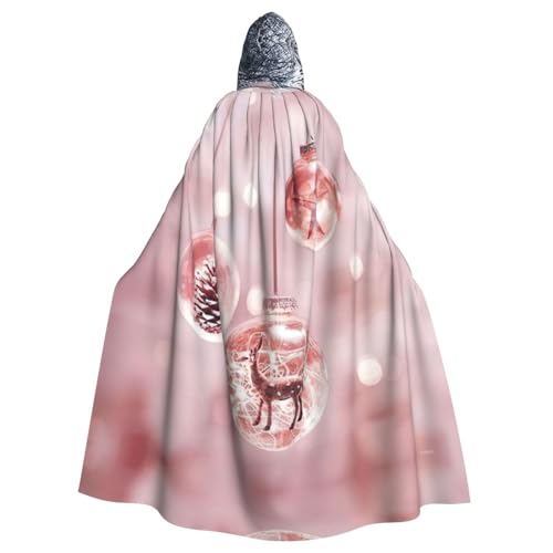 Liulannq Rosa Weihnachtsball Halloween Unisex Kapuzenumhang Weihnachten Maskerade Kostüm Erwachsene Vampir Hexe Kostüm Exquisites Zubehör Liulannq Rosa Weihnachtsball Halloween Unisex Kapuzenumhang Weihnachten Maskerade Kostüm Erwachsene Vampir Hexe Kostüm Exquisites Zubehör von Liulannq