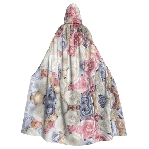 Liulannq Rose Flower Floral Halloween Unisex Hooded Cloak, Christmas Maskerade Costume, Adult Vampire Witch Costume, Exquisite Accessories Liulannq Rose Flower Floral Halloween Unisex Hooded Cloak, Christmas Maskerade Costume, Adult Vampire Witch Costume, Exquisite Accessories von Liulannq