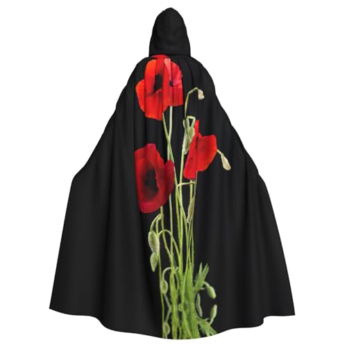 Liulannq Rote Blume Halloween Unisex Kapuzenumhang Weihnachten Maskerade Kostüm Erwachsene Vampir Hexe Kostüm Exquisite Accessoires Liulannq Rote Blume Halloween Unisex Kapuzenumhang Weihnachten Maskerade Kostüm Erwachsene Vampir Hexe Kostüm Exquisite Accessoires von Liulannq