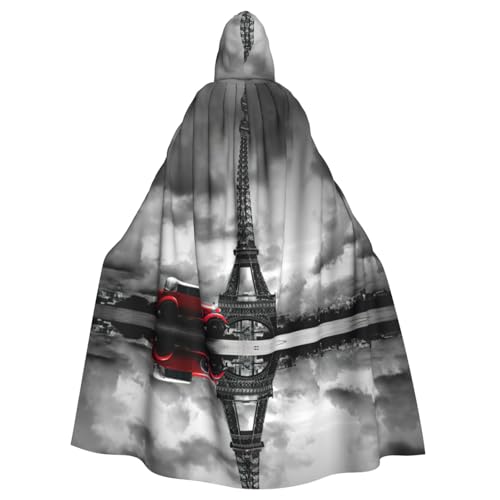 Liulannq Rotes Auto vor dem Eiffelturm Halloween Unisex Kapuzenumhang Weihnachten Maskerade Kostüm Erwachsene Vampir Hexe Kostüm Exquisites Zubehör Liulannq Rotes Auto vor dem Eiffelturm Halloween Unisex Kapuzenumhang Weihnachten Maskerade Kostüm Erwachsene Vampir Hexe Kostüm Exquisites Zubehör von Liulannq