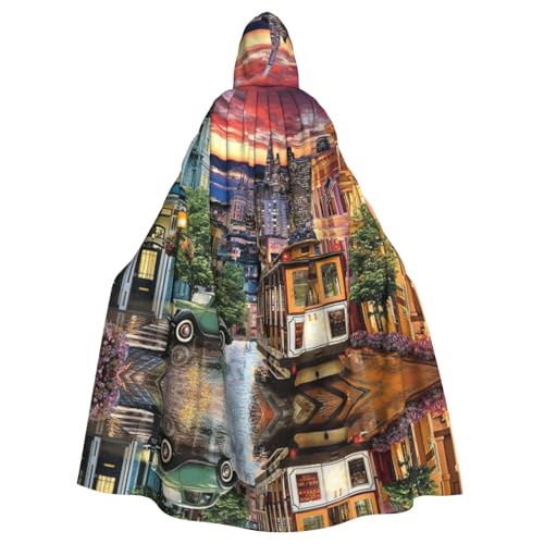 Liulannq San Francisco Halloween Unisex Kapuzenumhang Weihnachten Maskerade Kostüm Erwachsene Vampir Hexe Kostüm Exquisite Accessoires Liulannq San Francisco Halloween Unisex Kapuzenumhang Weihnachten Maskerade Kostüm Erwachsene Vampir Hexe Kostüm Exquisite Accessoires von Liulannq