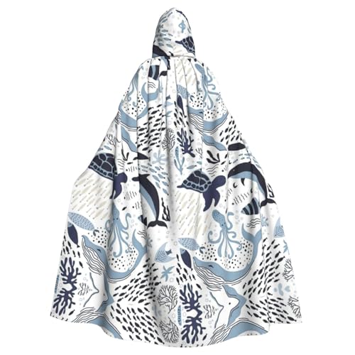 Liulannq Schildkröte Oktopus Muster Ozean Thema Halloween Unisex Kapuzenumhang Weihnachten Maskerade Kostüm Erwachsene Vampir Hexe Kostüm Exquisites Zubehör Liulannq Schildkröte Oktopus Muster Ozean Thema Halloween Unisex Kapuzenumhang Weihnachten Maskerade Kostüm Erwachsene Vampir Hexe Kostüm Exquisites Zubehör von Liulannq