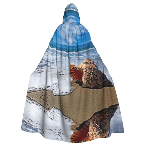 Liulannq Sea And Shells Halloween Unisex Hooded Cloak, Christmas Maskerade Costume, Adult Vampire Witch Costume, Exquisite Accessories Liulannq Sea And Shells Halloween Unisex Hooded Cloak, Christmas Maskerade Costume, Adult Vampire Witch Costume, Exquisite Accessories von Liulannq