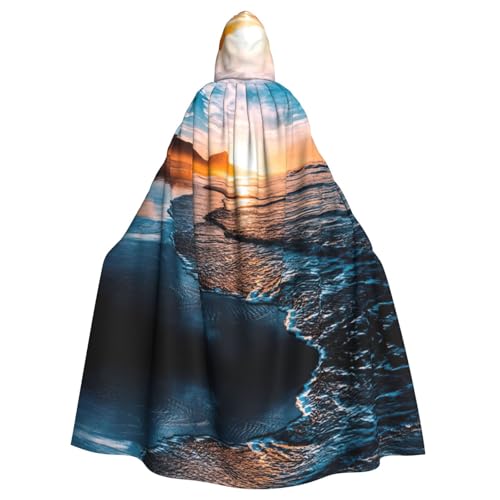 Liulannq Sea Beach Sonnenuntergang Halloween Unisex Kapuzenumhang Weihnachten Maskerade Kostüm Erwachsene Vampir Hexe Kostüm Exquisites Zubehör Liulannq Sea Beach Sonnenuntergang Halloween Unisex Kapuzenumhang Weihnachten Maskerade Kostüm Erwachsene Vampir Hexe Kostüm Exquisites Zubehör von Liulannq