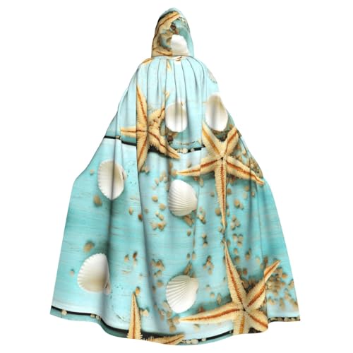 Liulannq Seestern und Muscheln Halloween Unisex Kapuzenumhang Weihnachten Maskerade Kostüm Erwachsene Vampir Hexe Kostüm Exquisites Zubehör Liulannq Seestern und Muscheln Halloween Unisex Kapuzenumhang Weihnachten Maskerade Kostüm Erwachsene Vampir Hexe Kostüm Exquisites Zubehör von Liulannq
