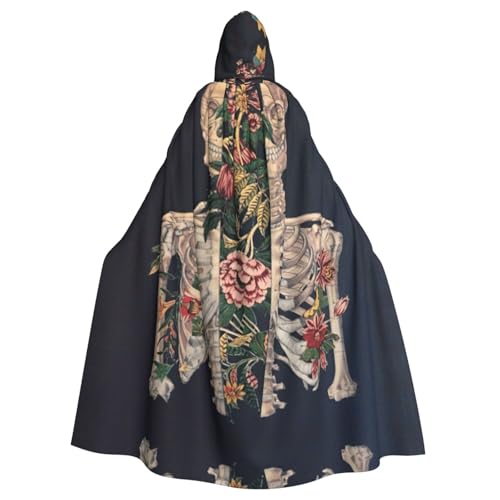 Liulannq Skelett Schädel mit Blume Halloween Unisex Kapuzenumhang Weihnachten Maskerade Kostüm Erwachsene Vampir Hexe Kostüm Exquisites Zubehör Liulannq Skelett Schädel mit Blume Halloween Unisex Kapuzenumhang Weihnachten Maskerade Kostüm Erwachsene Vampir Hexe Kostüm Exquisites Zubehör von Liulannq