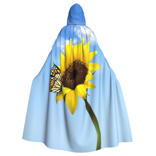 Liulannq Sommer Sonnenblume Schmetterling Blau Himmel Halloween Unisex Kapuzenumhang Weihnachten Maskerade Kostüm Erwachsene Vampir Hexe Kostüm Exquisites Zubehör Liulannq Sommer Sonnenblume Schmetterling Blau Himmel Halloween Unisex Kapuzenumhang Weihnachten Maskerade Kostüm Erwachsene Vampir Hexe Kostüm Exquisites Zubehör von Liulannq