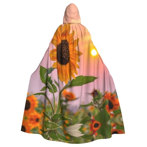 Liulannq Sonnenblume mit Sonnenuntergang Halloween Unisex Kapuzenumhang Weihnachten Maskerade Kostüm Erwachsene Vampir Hexe Kostüm Exquisites Zubehör Liulannq Sonnenblume mit Sonnenuntergang Halloween Unisex Kapuzenumhang Weihnachten Maskerade Kostüm Erwachsene Vampir Hexe Kostüm Exquisites Zubehör von Liulannq