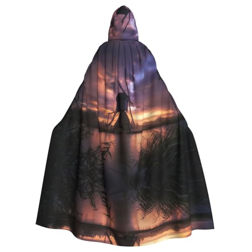 Liulannq Sonnenuntergang Windmühle Halloween Unisex Kapuzenumhang Weihnachten Maskerade Kostüm Erwachsene Vampir Hexe Kostüm Exquisites Zubehör Liulannq Sonnenuntergang Windmühle Halloween Unisex Kapuzenumhang Weihnachten Maskerade Kostüm Erwachsene Vampir Hexe Kostüm Exquisites Zubehör von Liulannq
