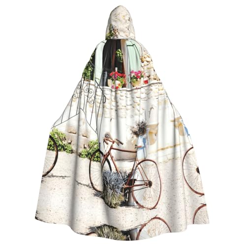 Liulannq Steinhaus mit Fahrrad Halloween Unisex Kapuzenumhang Weihnachten Maskerade Kostüm Erwachsene Vampir Hexe Kostüm Exquisites Zubehör Liulannq Steinhaus mit Fahrrad Halloween Unisex Kapuzenumhang Weihnachten Maskerade Kostüm Erwachsene Vampir Hexe Kostüm Exquisites Zubehör von Liulannq