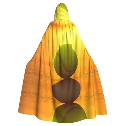 Liulannq Tennisball Halloween Unisex Kapuzenumhang Weihnachten Maskerade Kostüm Erwachsene Vampir Hexe Kostüm Exquisites Zubehör von Liulannq