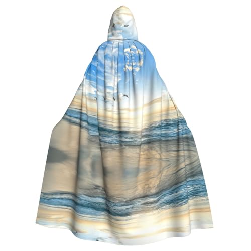 Liulannq The Beach With Sea Birds Halloween Unisex Hooded Cloak, Christmas Maskerade Costume, Adult Vampire Witch Costume, Exquisite Accessories Liulannq The Beach With Sea Birds Halloween Unisex Hooded Cloak, Christmas Maskerade Costume, Adult Vampire Witch Costume, Exquisite Accessories von Liulannq