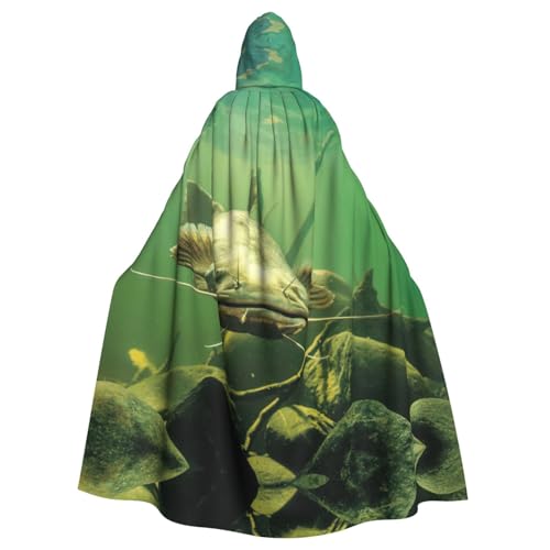 Liulannq Unterwasser-Wels Halloween Unisex Kapuzenumhang Weihnachten Maskerade Kostüm Erwachsene Vampir Hexe Kostüm Exquisites Zubehör Liulannq Unterwasser-Wels Halloween Unisex Kapuzenumhang Weihnachten Maskerade Kostüm Erwachsene Vampir Hexe Kostüm Exquisites Zubehör von Liulannq