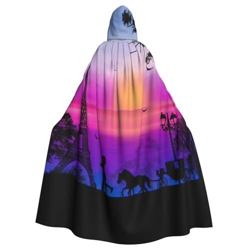 Liulannq Valentine Paris Eiffelturm Romantisches Paar Kutsche Sonnenuntergang Halloween Unisex Kapuzenumhang Weihnachten Maskerade Kostüm Erwachsene Vampir Hexe Kostüm Exquisites Zubehör Liulannq Valentine Paris Eiffelturm Romantisches Paar Kutsche Sonnenuntergang Halloween Unisex Kapuzenumhang Weihnachten Maskerade Kostüm Erwachsene Vampir Hexe Kostüm Exquisites Zubehör von Liulannq