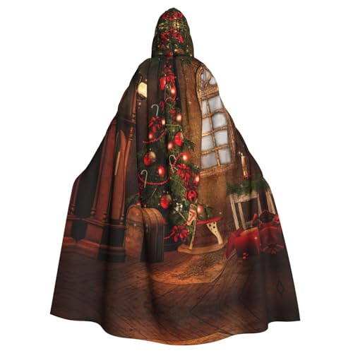 Liulannq Weihnachtsbaum Lichter Trojan Halloween Unisex Kapuzenumhang Weihnachten Maskerade Kostüm Erwachsene Vampir Hexe Kostüm Exquisites Zubehör Liulannq Weihnachtsbaum Lichter Trojan Halloween Unisex Kapuzenumhang Weihnachten Maskerade Kostüm Erwachsene Vampir Hexe Kostüm Exquisites Zubehör von Liulannq