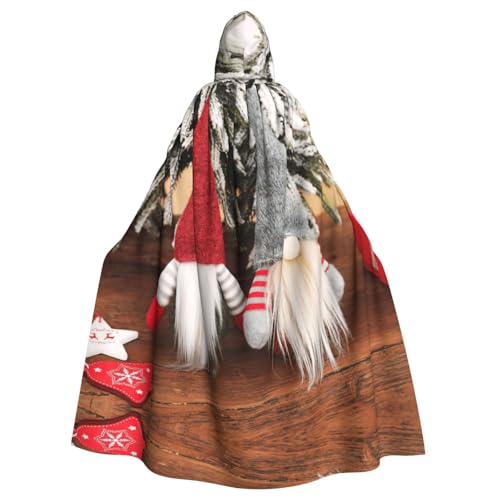 Liulannq Weihnachtsmann Zwerge Halloween Unisex Kapuzenumhang Weihnachten Maskerade Kostüm Erwachsene Vampir Hexe Kostüm Exquisites Zubehör von Liulannq