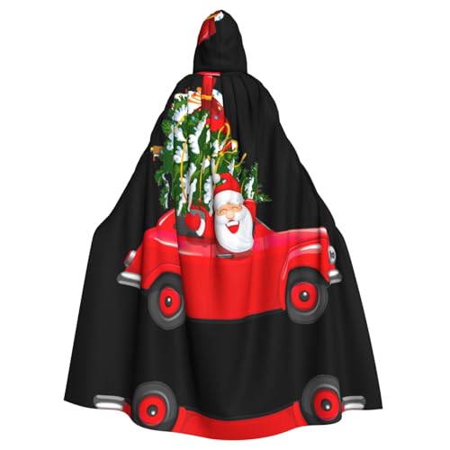 Liulannq Weihnachtsmann im Auto Halloween Unisex Kapuzenumhang Weihnachten Maskerade Kostüm Erwachsene Vampir Hexe Kostüm Exquisites Zubehör von Liulannq