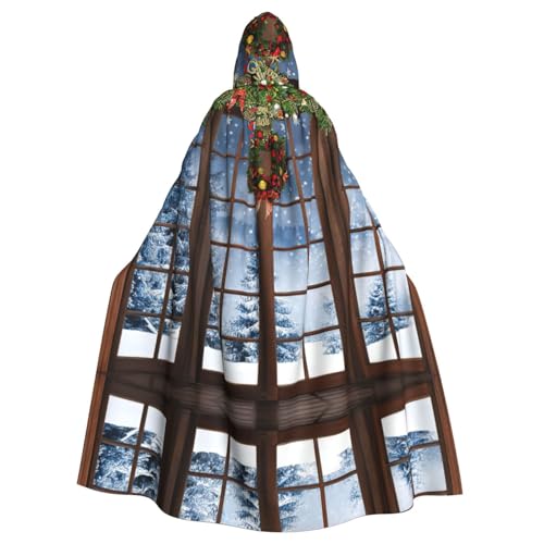 Liulannq Winter Window Halloween Unisex Hooded Cloak, Christmas Maskerade Costume, Adult Vampire Witch Costume, Exquisite Accessories Liulannq Winter Window Halloween Unisex Hooded Cloak, Christmas Maskerade Costume, Adult Vampire Witch Costume, Exquisite Accessories von Liulannq