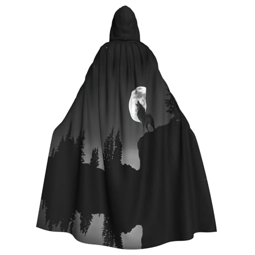 Liulannq Wolf Nacht Mond Halloween Unisex Kapuzenumhang Weihnachten Maskerade Kostüm Erwachsene Vampir Hexe Kostüm Exquisites Zubehör Liulannq Wolf Nacht Mond Halloween Unisex Kapuzenumhang Weihnachten Maskerade Kostüm Erwachsene Vampir Hexe Kostüm Exquisites Zubehör von Liulannq