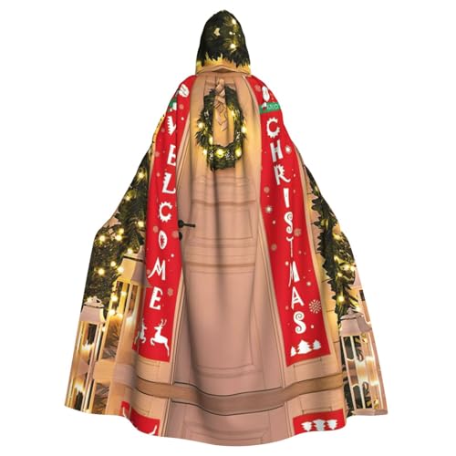 Liulannq Xmas Decorations Halloween Unisex Hooded Cloak, Christmas Maskerade Costume, Adult Vampire Witch Costume, Exquisite Accessories von Liulannq