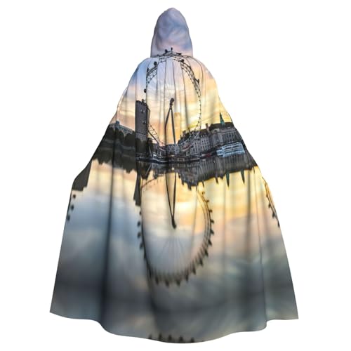 London Eye Halloween Unisex Kapuzenumhang Weihnachten Maskerade Kostüm Erwachsene Vampir Hexe Kostüm Exquisite Accessoires London Eye Halloween Unisex Kapuzenumhang Weihnachten Maskerade Kostüm Erwachsene Vampir Hexe Kostüm Exquisite Accessoires von Liulannq