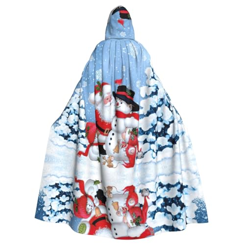 Weihnachtsmann und Schneemann Halloween Unisex Kapuzenumhang Weihnachten Maskerade Kostüm Erwachsene Vampir Hexe Kostüm Exquisites Zubehör Weihnachtsmann und Schneemann Halloween Unisex Kapuzenumhang Weihnachten Maskerade Kostüm Erwachsene Vampir Hexe Kostüm Exquisites Zubehör von Liulannq