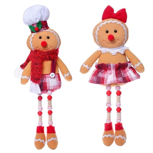 Liummrcy 2pcs Lebkuchen Plüsch Seine und ihre Weihnachtsinnengingerbrotpuppe für abgestufte Tray Party -Wohndekorationen 17 Zoll Liummrcy 2pcs Lebkuchen Plüsch Seine und ihre Weihnachtsinnengingerbrotpuppe für abgestufte Tray Party -Wohndekorationen 17 Zoll von Liummrcy