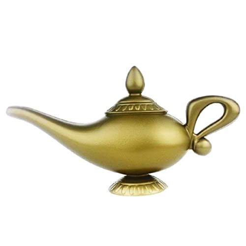 Liummrcy Aladdin Plastik Genie Lampe Home Decor basteln Gutes Plastikmodell Aladdins Lampe Cosplay Halloween Requisiten Lampe für Party bevorzugt 23 x 13 cm von Liummrcy