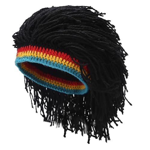 Liummrcy Rasta-Hut mit Dreadlocks, lustige Dreads Perücken-Strickhut, Hip-Hop Winter Mütze für Frauen & Männer Party Halloween Liummrcy Rasta-Hut mit Dreadlocks, lustige Dreads Perücken-Strickhut, Hip-Hop Winter Mütze für Frauen & Männer Party Halloween von Liummrcy