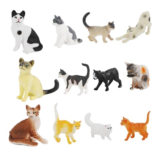 Liummrcy Weihnachtsschmuck, Mini-Katzen-Figuren für 3+ Kinder 12pcs Realistische Katzenspielzeug für Kinder wasserdichte Fade-resistente Plastikkuchen Topper für Weihnachten Geburtstag Ostern Liummrcy Weihnachtsschmuck, Mini-Katzen-Figuren für 3+ Kinder 12pcs Realistische Katzenspielzeug für Kinder wasserdichte Fade-resistente Plastikkuchen Topper für Weihnachten Geburtstag Ostern von Liummrcy