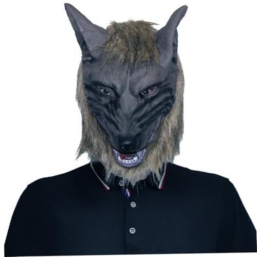 Liummrcy Wolf Head Mask Halloween Scary Full Face Werwolf Maske für Halloween und Cosplay -Kostümparty Horror Nächte dunkelbraune 1PC, Dekorationen, Dekorationen Liummrcy Wolf Head Mask Halloween Scary Full Face Werwolf Maske für Halloween und Cosplay -Kostümparty Horror Nächte dunkelbraune 1PC, Dekorationen, Dekorationen von Liummrcy