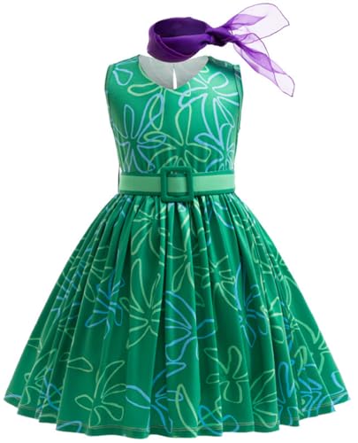 Liutali Joy Cosplay-Kostüm, Ekel-Kostüm, Prinzessinnen-Kostüm, Halloween, Geburtstag, Outfits (Grün, L) von Liutali
