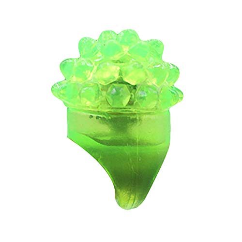 Livecitys Kunststoff Erdbeerform Ring Blinkenden Fingerring Leuchtende Kinder Geschenk Party Supplies Für Kinder Erwachsene Zufällige Farbe von Livecitys