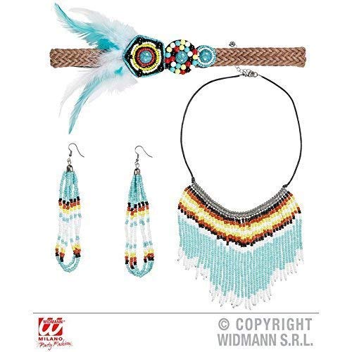 Lively Moments Indianerschmuck Haarband/Stirnband, Halskette und Ohrringe mit Kleinen Perlen/Kostüm Zubehör Lively Moments Indianerschmuck Haarband/Stirnband, Halskette und Ohrringe mit Kleinen Perlen/Kostüm Zubehör von Lively Moments