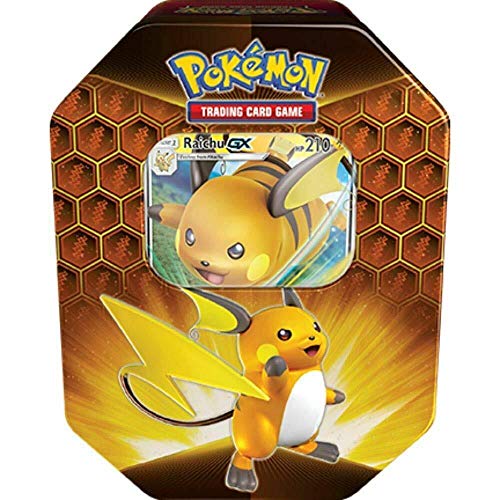 Lively Moments Pokemon Karten Tin Box Sun&Moon Hidden Fates Raichu-GX EN Englisch Trading Card Game/Metallbox Lively Moments Pokemon Karten Tin Box Sun&Moon Hidden Fates Raichu-GX EN Englisch Trading Card Game/Metallbox von Lively Moments