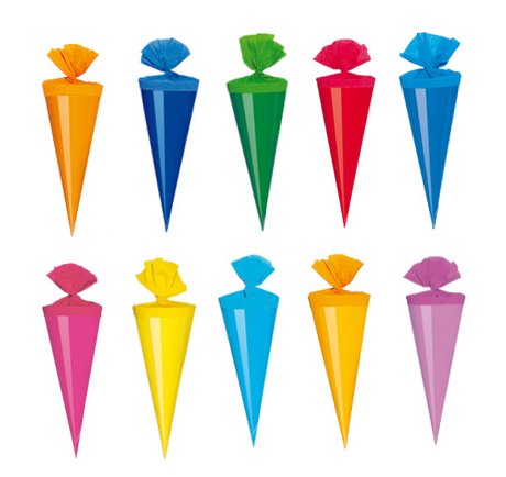 Livepac-Office 30 Deko Schultüten/Länge: 12cm / 10 Farben Livepac-Office 30 Deko Schultüten/Länge: 12cm / 10 Farben von Livepac-Office