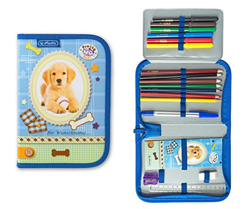Herlitz Federtasche mit Gravur "Pretty Pets" / Federmappe / Schüleretui / 19teilig / Hund Herlitz Federtasche mit Gravur "Pretty Pets" / Federmappe / Schüleretui / 19teilig / Hund von Livepac-Office