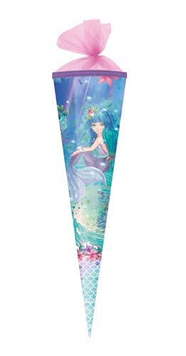 Herlitz Schultüte / Zuckertüte / 85cm / eckig / "Meerjungfrau" Herlitz Schultüte / Zuckertüte / 85cm / eckig / "Meerjungfrau" von Livepac-Office