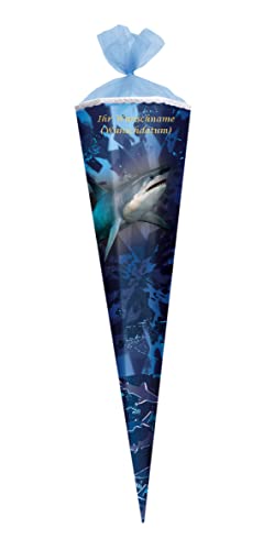 Herlitz Schultüte mit Gravur/Zuckertüte / 85cm / eckig/Hai Herlitz Schultüte mit Gravur/Zuckertüte / 85cm / eckig/Hai von Livepac-Office