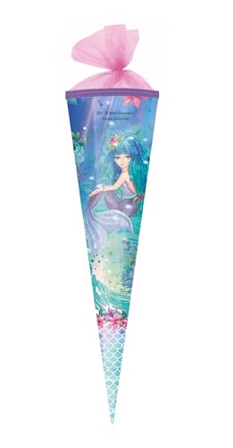 Herlitz Schultüte mit Gravur / Zuckertüte / 85cm / eckig / "Meerjungfrau" Herlitz Schultüte mit Gravur / Zuckertüte / 85cm / eckig / "Meerjungfrau" von Livepac-Office