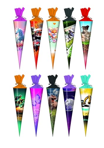 Livepac-Office 10x Schultüte/Zuckertüte / 35cm / rund Livepac-Office 10x Schultüte/Zuckertüte / 35cm / rund von Livepac-Office