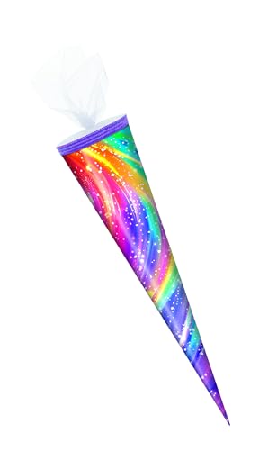 Schultüte / Zuckertüte / 50cm / rund / "Rainbow" Schultüte / Zuckertüte / 50cm / rund / "Rainbow" von Livepac-Office