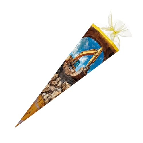 Schultüte / Zuckertüte / 85cm / eckig / "Bagger" von Livepac-Office